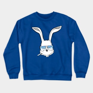 Bunny with Glasses Crewneck Sweatshirt